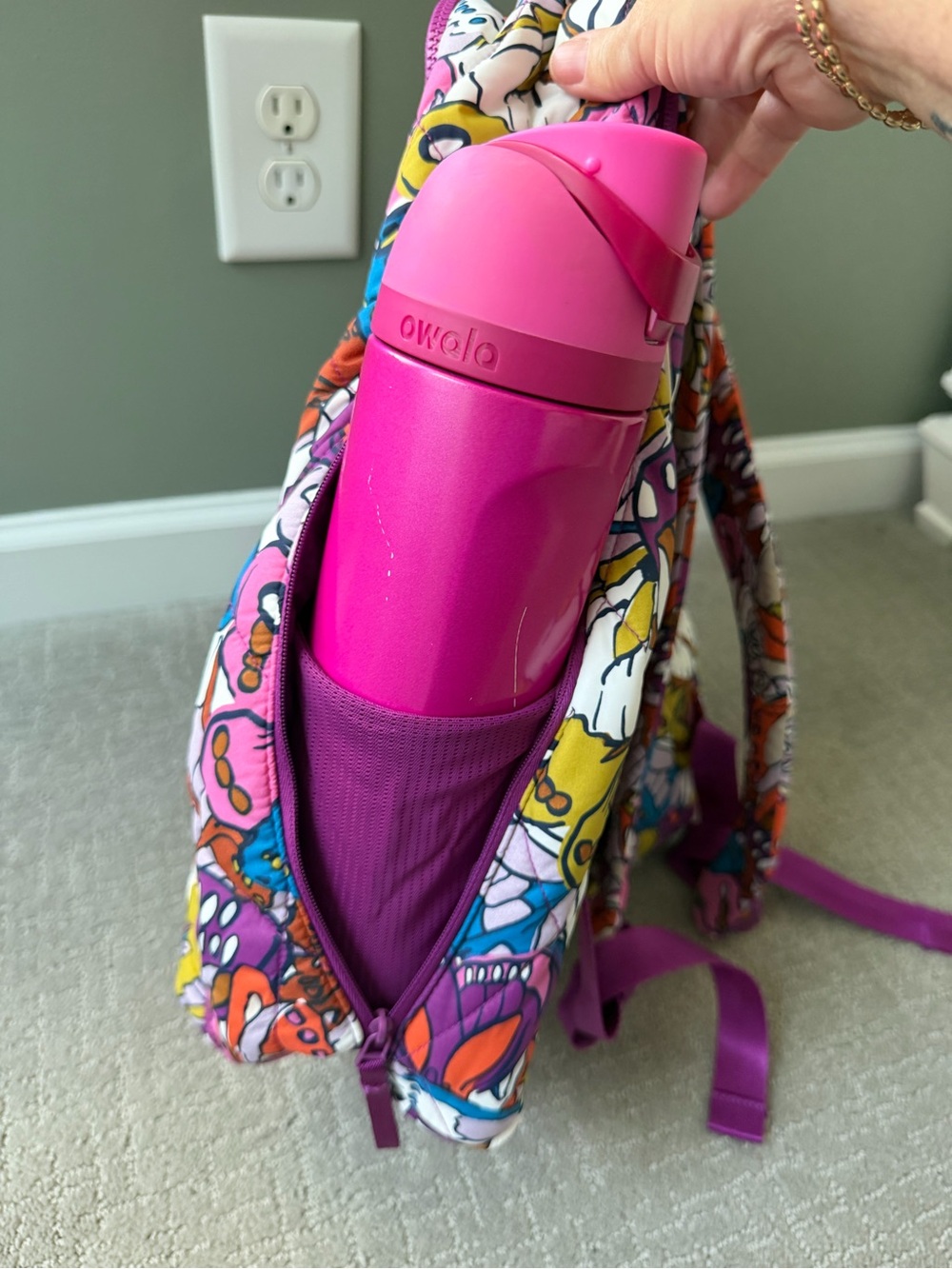 Vera Bradley set - Westover Hybrid Backpack & Portnoy Belt Bag - Flutter print - Picture 11 of 16